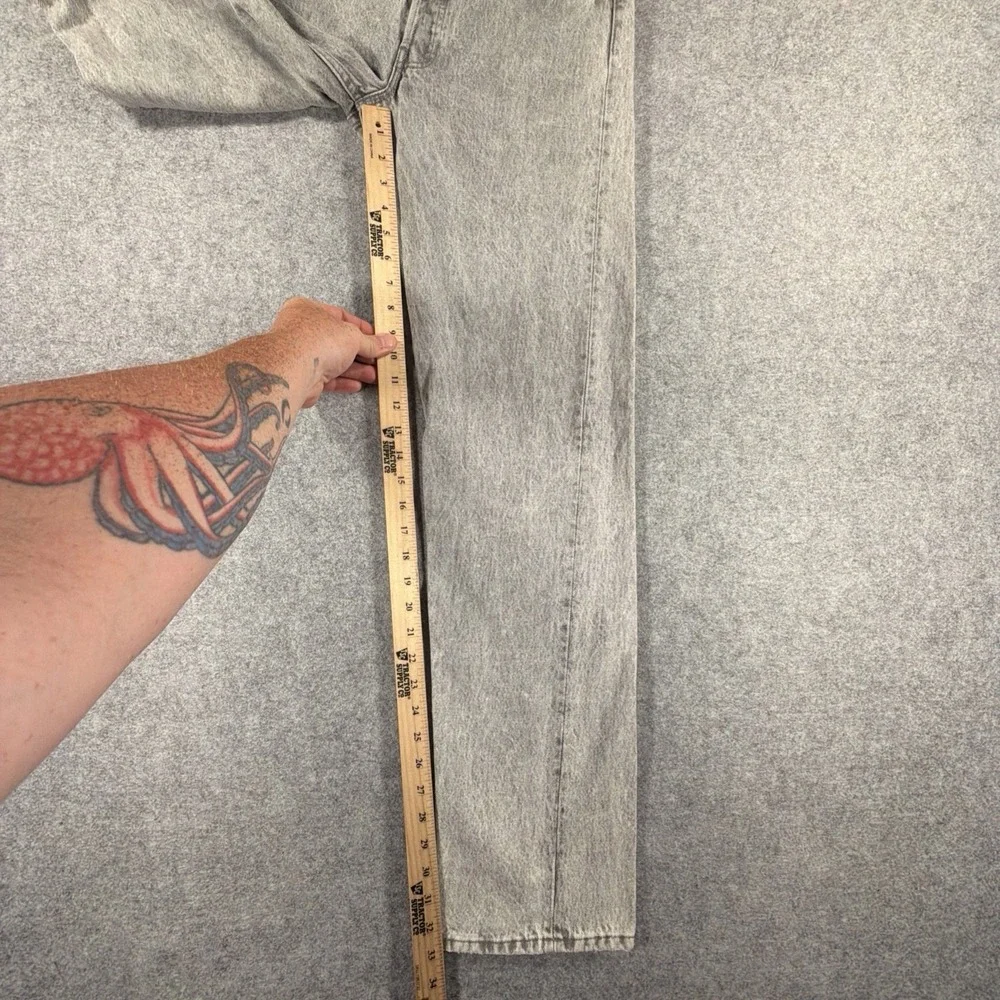 Vintage Levis 501 Made In USA 31x34 (Fits 30x33) Gray Wash Jeans 80s